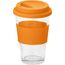 BARTY. Reisebecher aus Glas, 330 ml (orange) (Art.-Nr. CA610848)