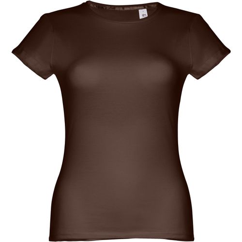 THC SOFIA. Tailliertes Damen-T-Shirt (Art.-Nr. CA613053) - Damen T-Shirt aus 100% Strickjersey und...