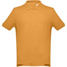 THC ADAM. Kurzarm-Poloshirt aus Baumwolle für Herren (dunkelgelb) (Art.-Nr. CA618952)