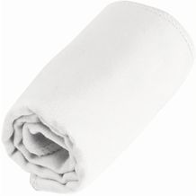 TRAVIS. Sporthandtuch aus Mikrofaser mit 190T-Beutel (210 g/m²) (weiß) (Art.-Nr. CA630329)