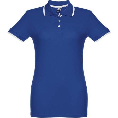 THC ROME WOMEN. "Slim fit" Damen Poloshirt (Art.-Nr. CA633775) - Damen Poloshirt aus Piqué Stoff 100...
