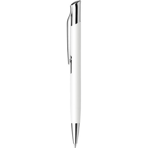 OLAF SOFT. Kugelschreiber aus Aluminium und gummierter Oberfläche (Art.-Nr. CA633952) - Kugelschreiber aus Aluminium mit Metallc...