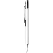OLAF SOFT. Kugelschreiber aus Aluminium und gummierter Oberfläche (weiß) (Art.-Nr. CA633952)