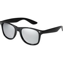 NIGER. Sonnenbrille aus PC mit gespiegelten Brillengläsern (Schwarz) (Art.-Nr. CA636788)