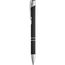 BETA SOFT. Kugelschreiber aus Aluminium mit Gummifinish (Schwarz) (Art.-Nr. CA651702)