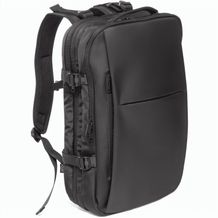 DALLAS. Hochverdichteter Reiserucksack aus recyceltem 600D-Polyester für 17.3"-Laptop (Schwarz) (Art.-Nr. CA653983)