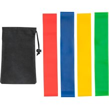 BURPEE. Set elastischer Sportbänder mit Vliesstoffbeutel (Schwarz) (Art.-Nr. CA679967)
