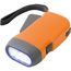 EDDIE. Dynamo Taschenlampe mit 3-LEDs (orange) (Art.-Nr. CA681128)