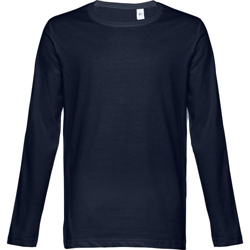 THC BUCHAREST. Herren Langarm T-Shirt (Art.-Nr. CA681292) - Herren Langarmshirt aus 100% Strickjerse...