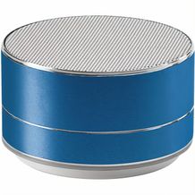 FLOREY. Tragbarer Lautsprecher aus Aluminium mit Mikrofon (blau) (Art.-Nr. CA683331)