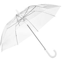 NICHOLAS. Transparenter POE-Regenschirm (weiß) (Art.-Nr. CA689910)