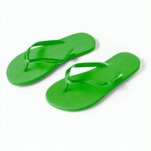 MAUPITI S / M. Bequeme Pantoffeln mit PE-Sohle und PVC-Riemen (grün) (Art.-Nr. CA707259)