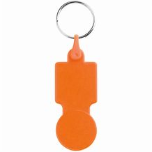 SULLIVAN. Schlüsselanhänger aus PS, der als Einkaufschip benutzt werden kann (orange) (Art.-Nr. CA711983)
