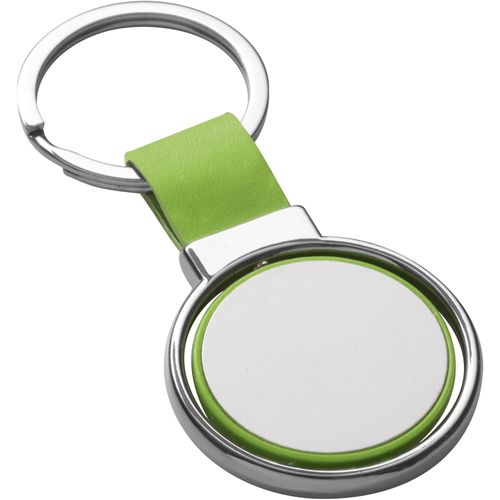 ALBRIGHT. Schlüsselanhänger aus Metall und PU (Art.-Nr. CA715954) - Schlüsselanhänger aus Metall und P...