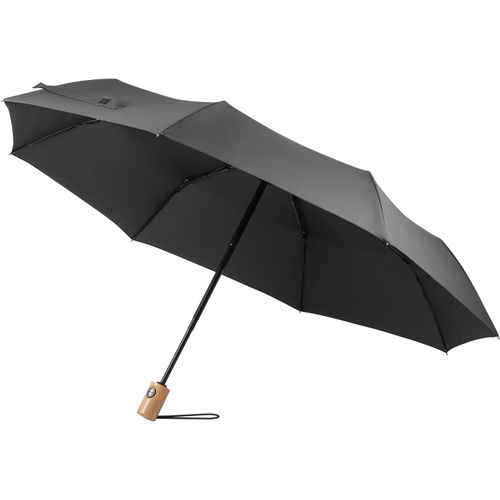 RIVER. Faltbarer Regenschirm aus PET (100% rPET) mit automatischer Öffnung und Schließung (Art.-Nr. CA726497) - Automatik Taschenschirm aus PET (100%...