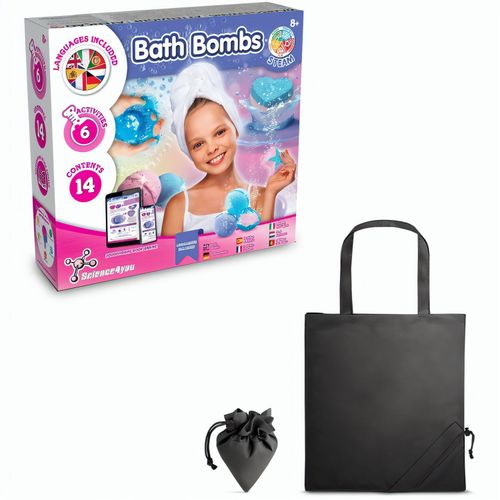 Bath Bombs Kit V. Lernspiel lieferung inklusive einer faltbaren geschenktasche aus 190T (Art.-Nr. CA732433) - Lernspiel für Kinder zum Vorbereite...