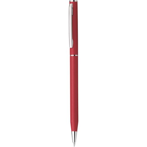 LESLEY METALLIC. Metallkugelschreiber mit Clip (Art.-Nr. CA734871) - Kugelschreiber aus Metall mit blauschrei...