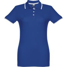 THC ROME WOMEN. "Slim fit" Damen Poloshirt (königsblau) (Art.-Nr. CA738432)