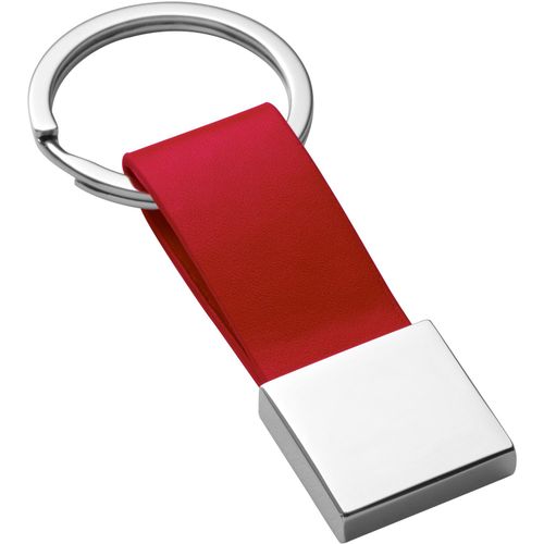 BUMPER. Schlüsselanhänger aus Metall und PU (Art.-Nr. CA739705) - Schlüsselanhänger aus Metall und P...