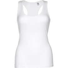 THC TIRANA WH. Ärmelloses Damen-T-Shirt aus Baumwolle. Farbe Weiß (weiß) (Art.-Nr. CA739911)