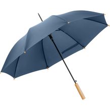 APOLO. PET (100% rPET)-Schirm aus Pongee mit automatischer Öffnung (blau) (Art.-Nr. CA741278)