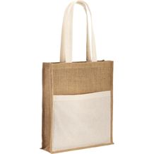 BRAGA. Jutetasche (240 g/m²) und Tasche aus 100% Baumwolle (140 gm²) (natur) (Art.-Nr. CA741846)
