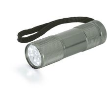 FLASHY. Taschenlampe aus Aluminium mit 9-LEDs (Gewehrmetall) (Art.-Nr. CA747558)