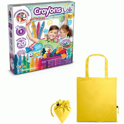 Crayon Factory Kit II. Lernspiel lieferung inklusive einer faltbaren geschenktasche aus 190T (Art.-Nr. CA748420) - Das Lernspiel die Wachsmalstiftefabrik...