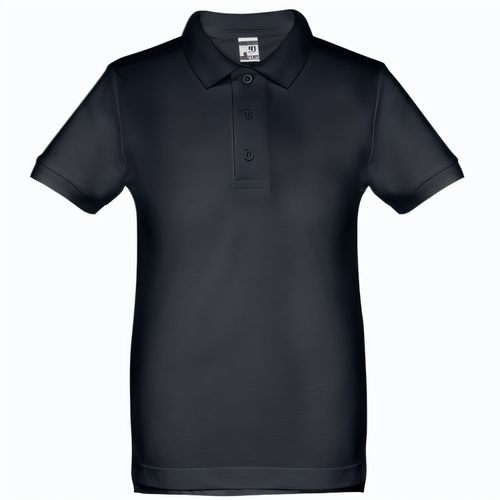 THC ADAM KIDS. Kurzärmeliges Baumwoll-Poloshirt für Kinder (unisex) (Art.-Nr. CA754600) - Kinder Poloshirt aus Piqué Stoff 100...