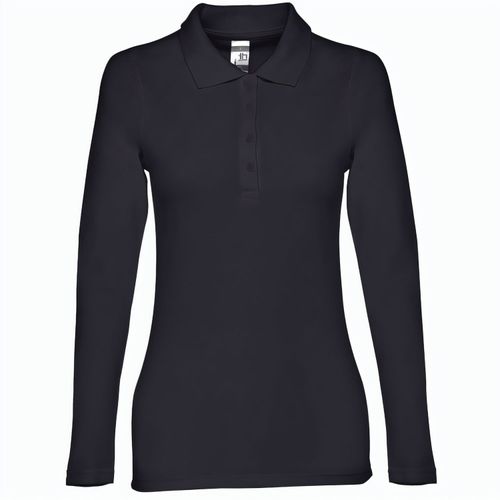 THC BERN WOMEN. Damen Langarm-Poloshirt (Art.-Nr. CA761291) - Damen langarm Poloshirt aus Piqué Stoff...