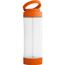 QUINTANA. Sportflasche aus Glas mit PP-Verschluss 390 ml (orange) (Art.-Nr. CA763280)