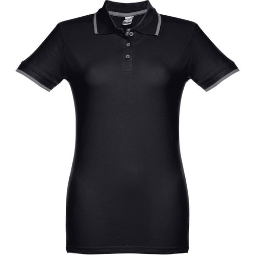 THC ROME WOMEN. "Slim fit" Damen Poloshirt (Art.-Nr. CA765360) - Damen Poloshirt aus Piqué Stoff 100...