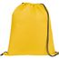 CARNABY. 210D Rucksacktasche mit schwarzen Zugbändern (gelb) (Art.-Nr. CA769938)