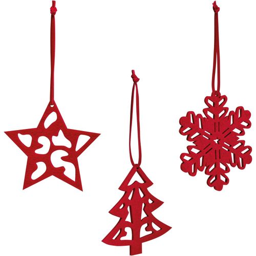 DARIO. Weihnachtsfiguren zum Aufhängen (Art.-Nr. CA773577) - Set mit 3 Weihnachtsdekorationen aus...