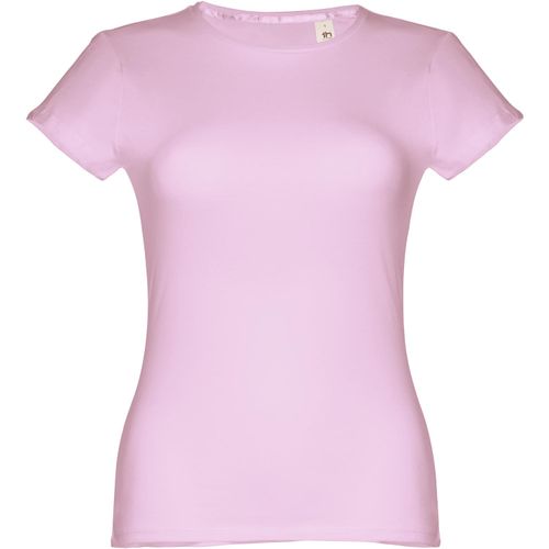 THC SOFIA. Tailliertes Damen-T-Shirt (Art.-Nr. CA774609) - Damen T-Shirt aus 100% Strickjersey und...