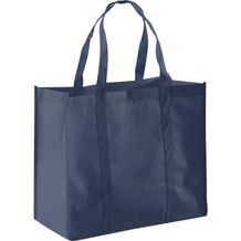 SHOPPER. Einkaufstasche aus Non-woven (80 g/m²) (blau) (Art.-Nr. CA808791)