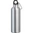 SIDEROT. Aluminium-Sportflasche mit Karabiner 800 ml (Satinsilber) (Art.-Nr. CA818077)