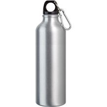SIDEROT. Aluminium-Sportflasche mit Karabiner 750 ml (Satinsilber) (Art.-Nr. CA818077)