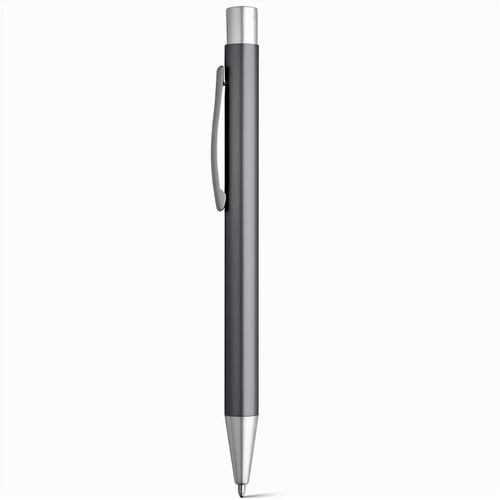 LEA. Aluminium-Kugelschreiber mit Clip (Art.-Nr. CA818577) - Kugelschreiber aus Aluminium mit Metallc...