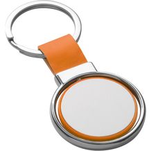 ALBRIGHT. Schlüsselanhänger aus Metall und PU (orange) (Art.-Nr. CA819514)