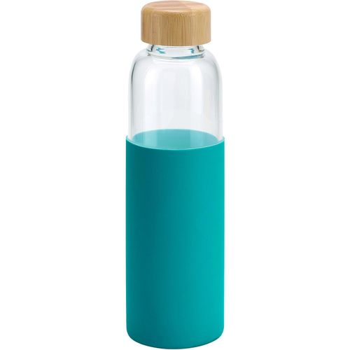 DAKAR. Flasche aus Bambus und Borosilikatglas 600 ml (Art.-Nr. CA819873) - Trinkflasche aus Borosilikatglas mit...