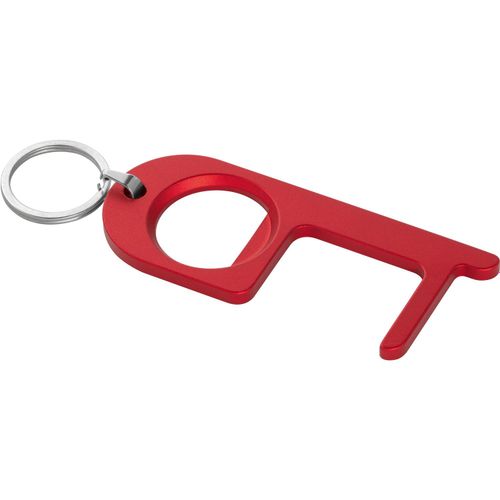 HANDY. Schlüsselanhänger aus Aluminium mit Flaschenöffner (Art.-Nr. CA820873) - Schlüsselanhänger aus Aluminium m...