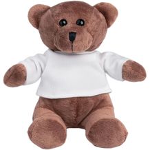 BEAR. Teddybär Plüschtier mit T-Shirt (weiß) (Art.-Nr. CA833289)