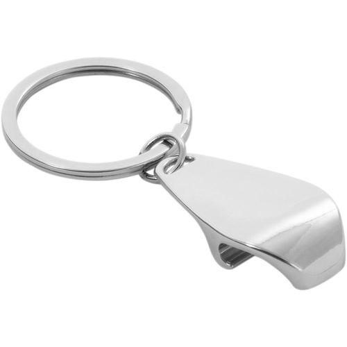HELLI. Schlüsselanhänger aus Metall mit einem Flaschenöffner (Art.-Nr. CA838311) - Schlüsselanhänger aus Metall mit einem...