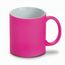 LYNCH. Keramikbecher 350 ml mit neonfarbener Oberfläche (rosa) (Art.-Nr. CA846377)