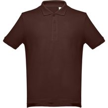 THC ADAM. Kurzarm-Poloshirt aus Baumwolle für Herren (dunkelbraun) (Art.-Nr. CA847855)