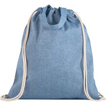 RISSANI. Turnbeutel aus recycelter Baumwolle (140 g/m²) (blau) (Art.-Nr. CA855437)