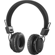 BARON. faltbarer und verstellbarer Kopfhörer aus ABS (Schwarz) (Art.-Nr. CA855669)