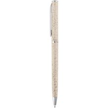 DEVIN. Kugelschreiber mit Weizenstrohfaser und ABS (Naturhell) (Art.-Nr. CA856864)