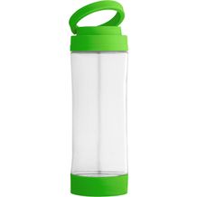QUINTANA. Sportflasche aus Glas mit PP-Verschluss 390 ml (hellgrün) (Art.-Nr. CA865282)